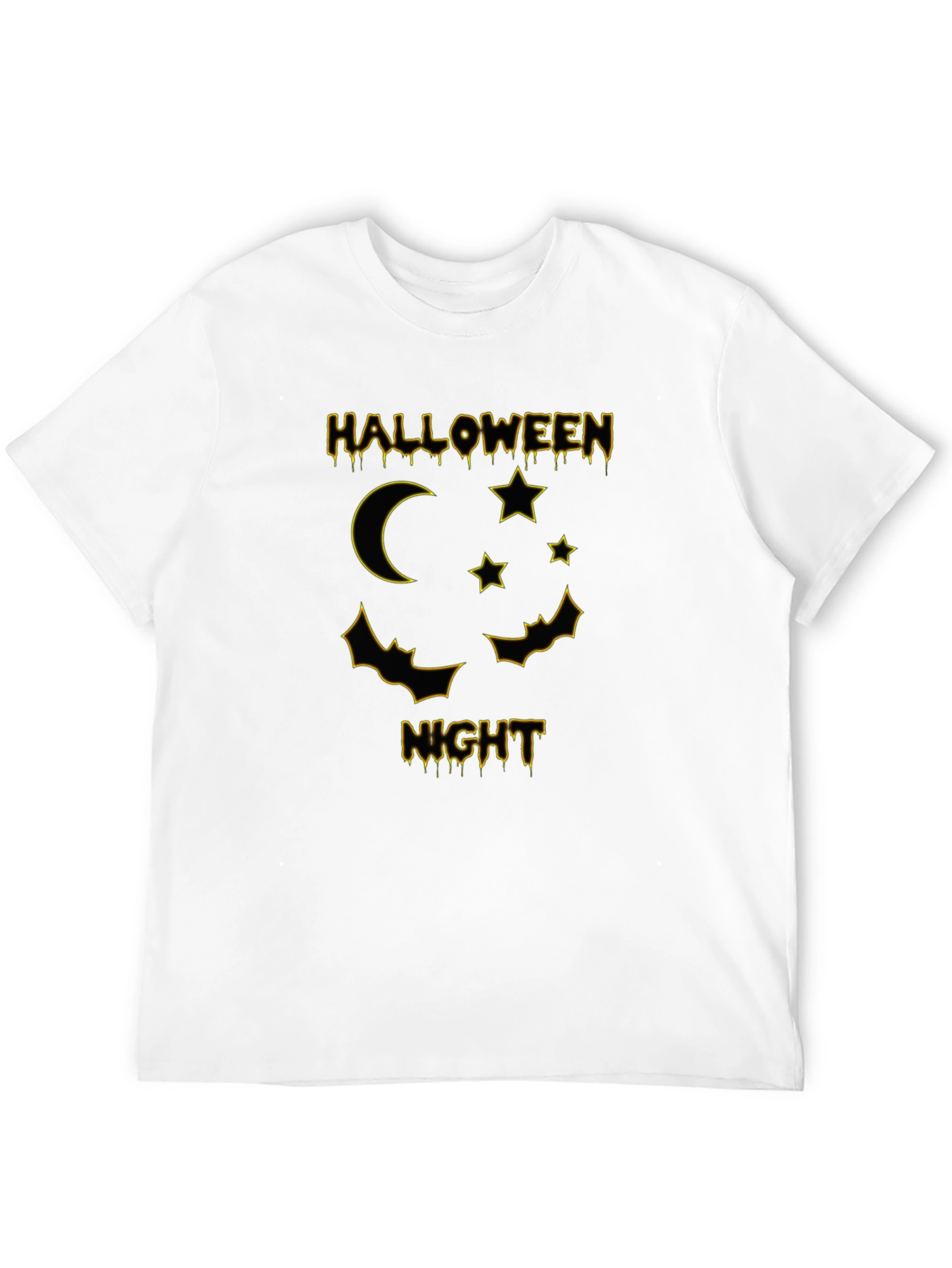 Halloween Night Graphic Tee - Black