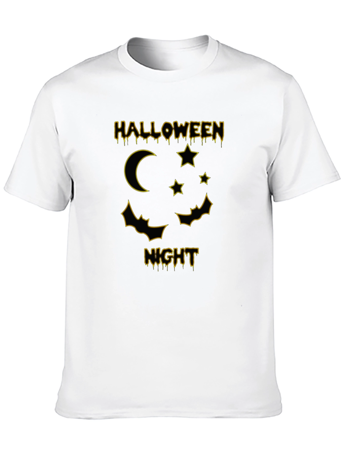 Halloween Night Graphic Tee - Black