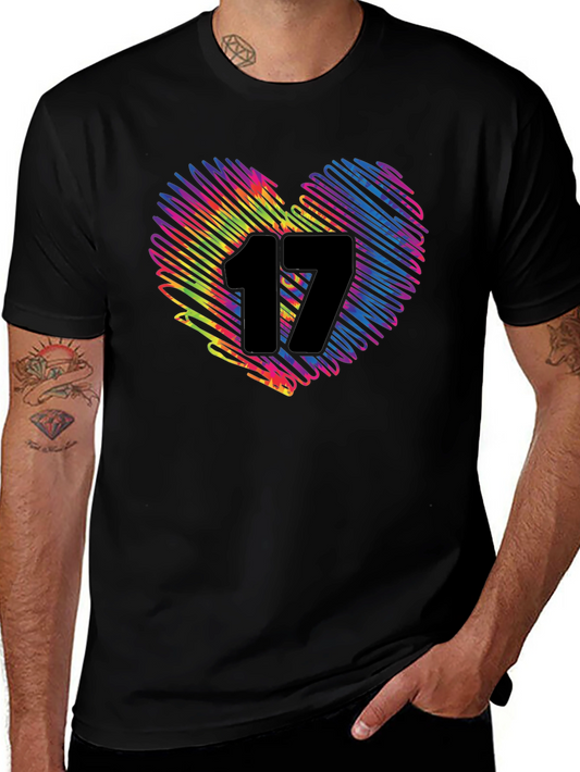Colorful Heart 17 Graphic Tee