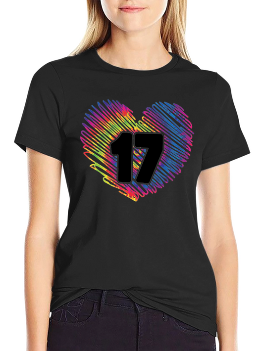 Colorful Heart 17 Graphic Tee