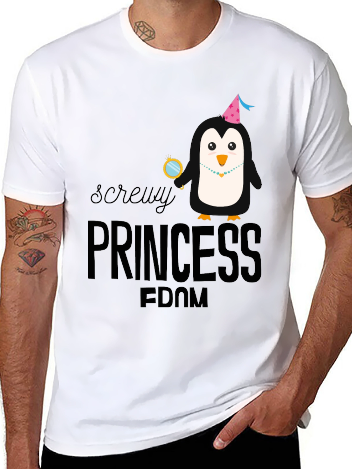 Screw Princessdom Penguin Tee