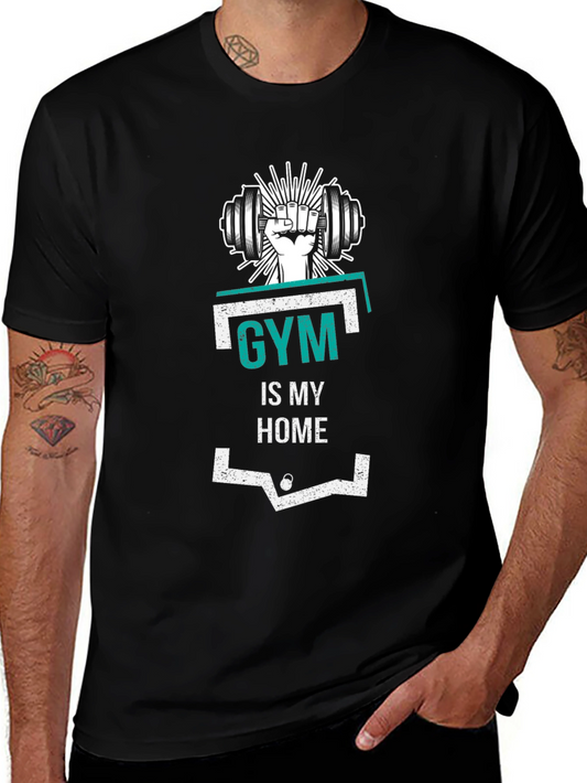 Gym is My Home T-Shirt - Black