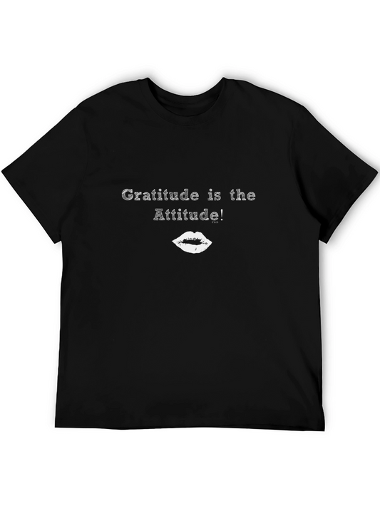 Gratitude Attitude Black Graphic Tee