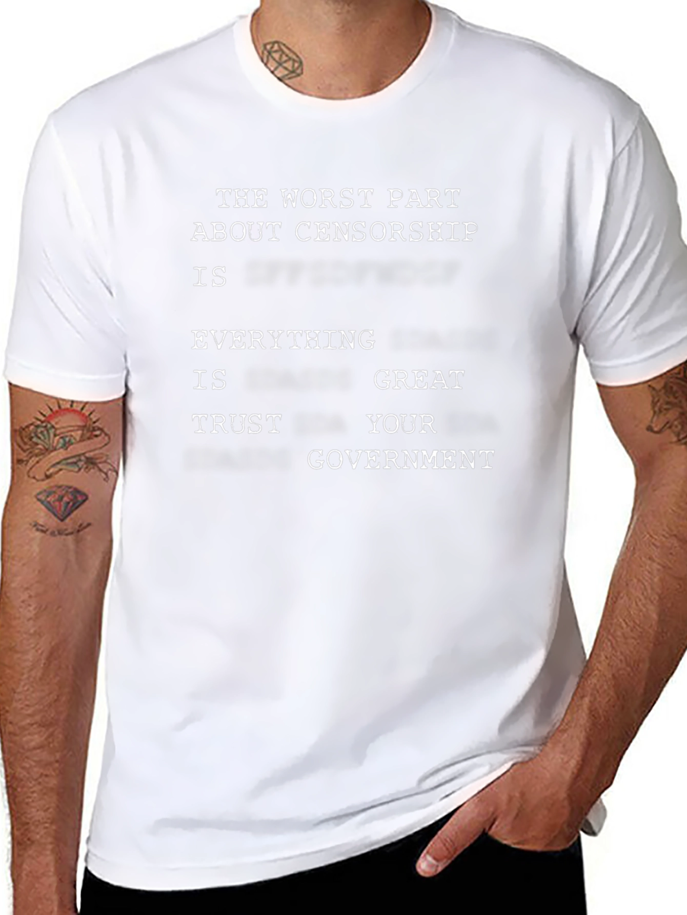 Censorship Parody T-Shirt: Trust Your Government