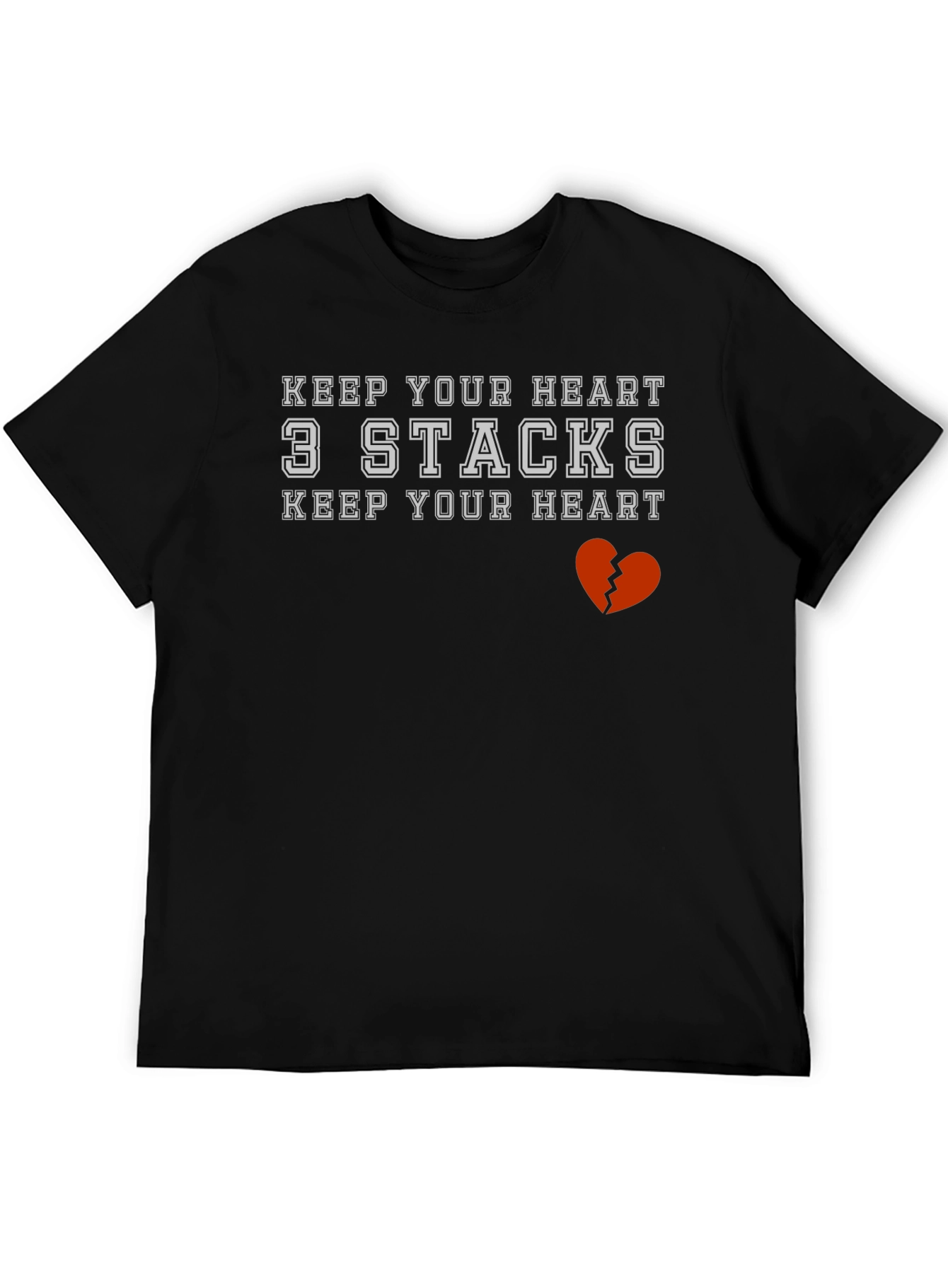 Keep Your Heart 3 Stacks Graphic T-Shirt