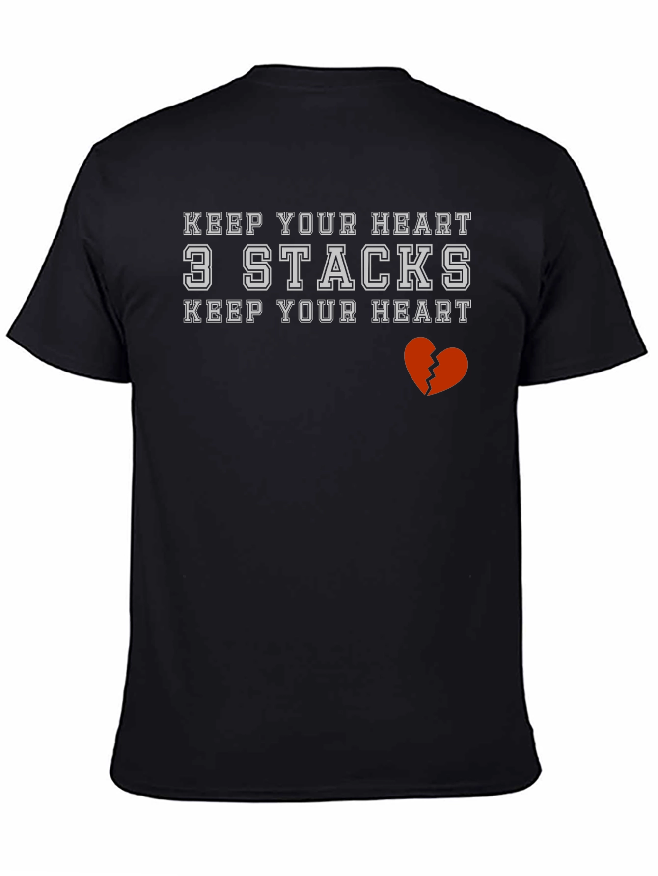 Keep Your Heart 3 Stacks Graphic T-Shirt