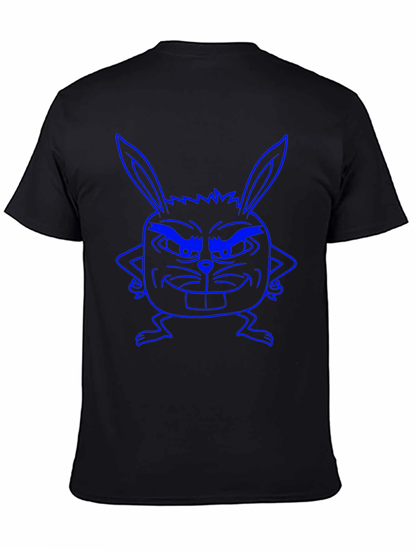 Funny Bunny Graphic Tee - Black