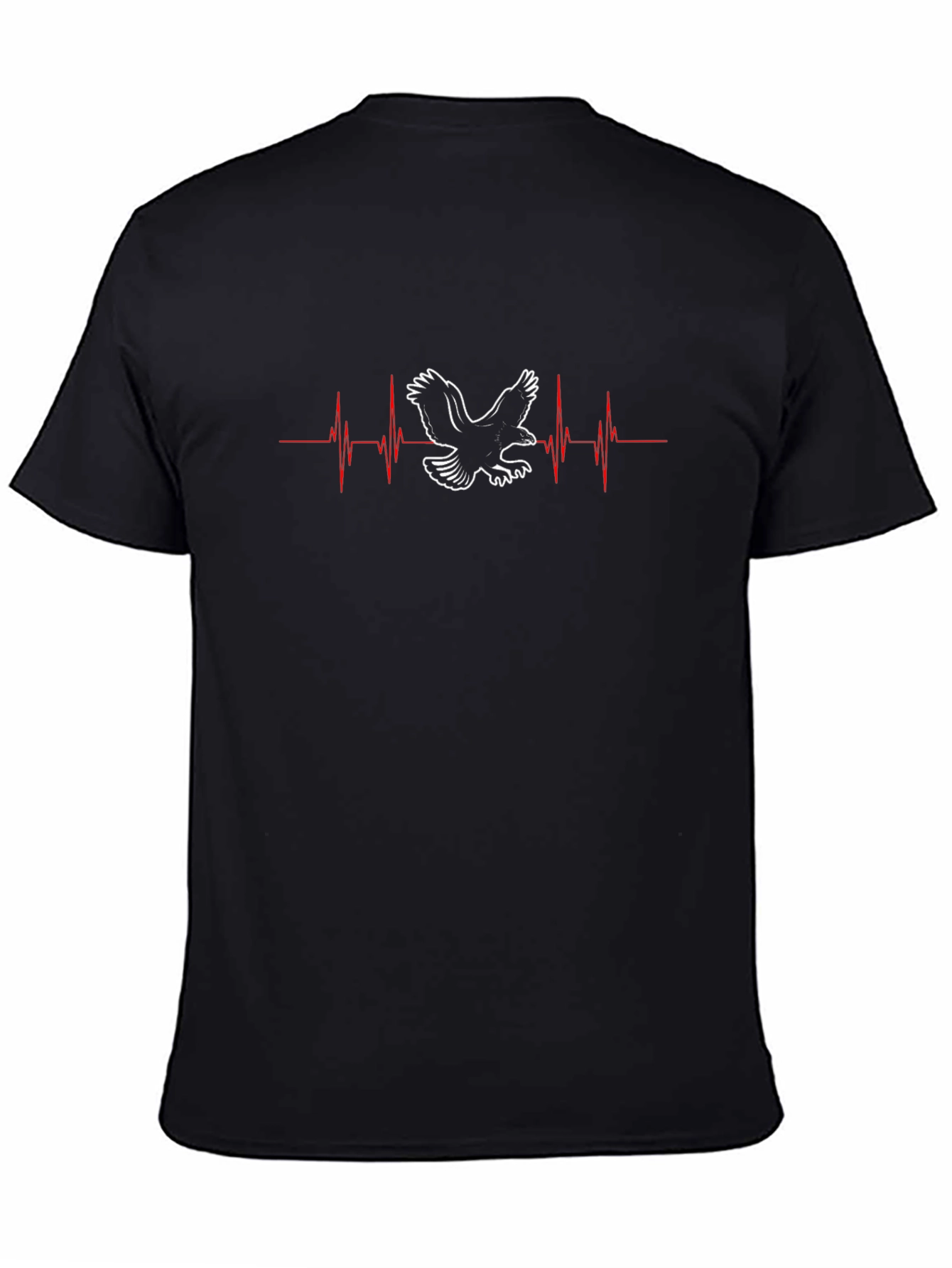 Eagle Heartbeat Graphic Tee - Black
