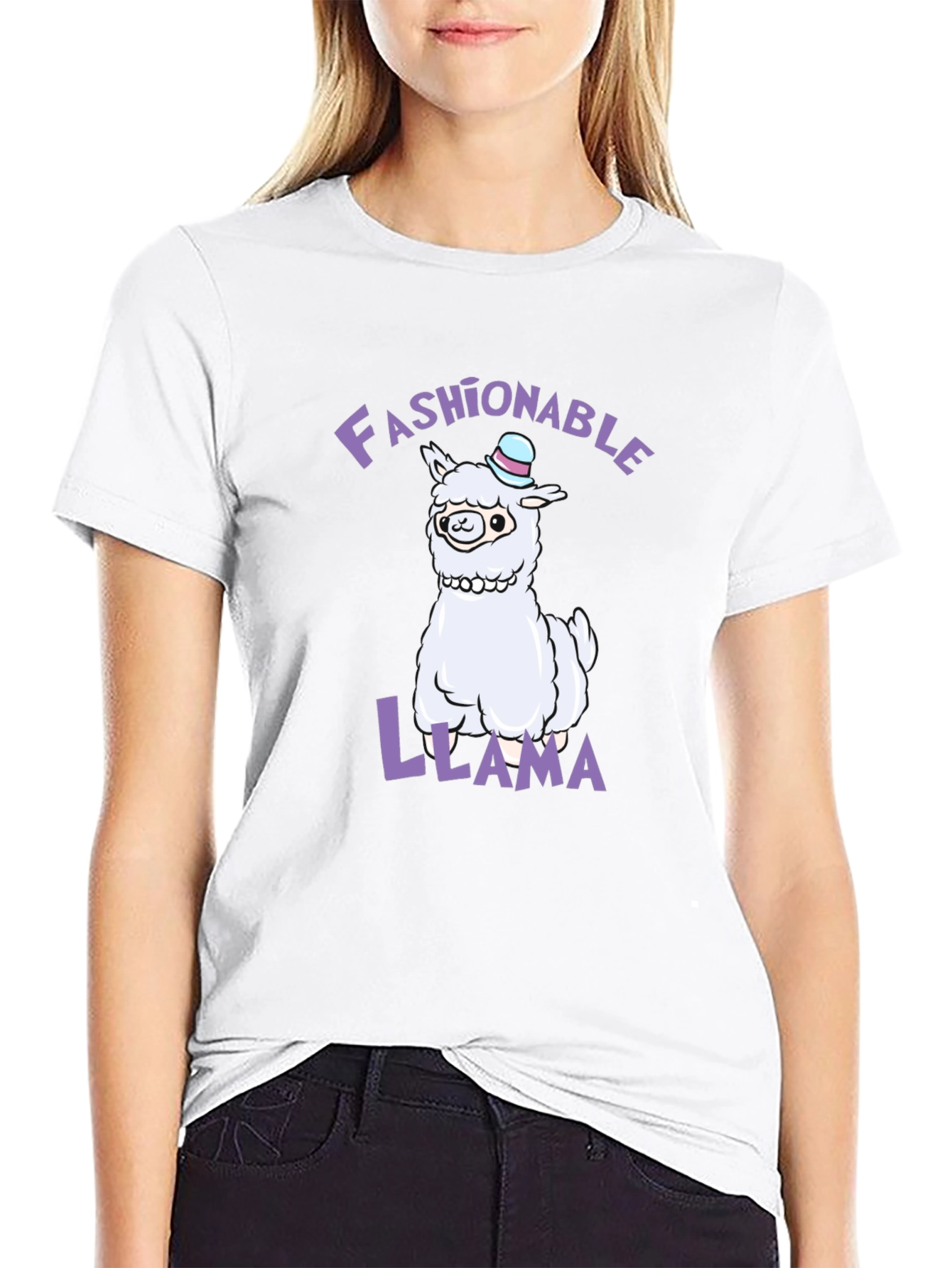 Fashionable Llama Graphic Tee - Unisex