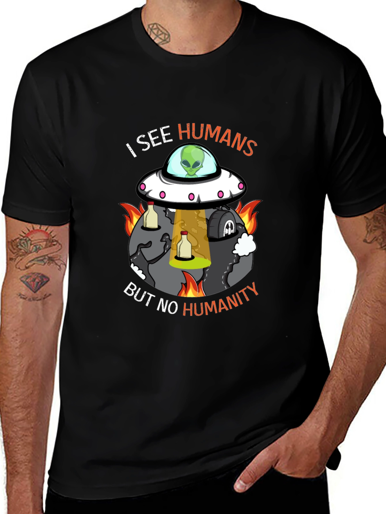 I See Humans But No Humanity Graphic Tee