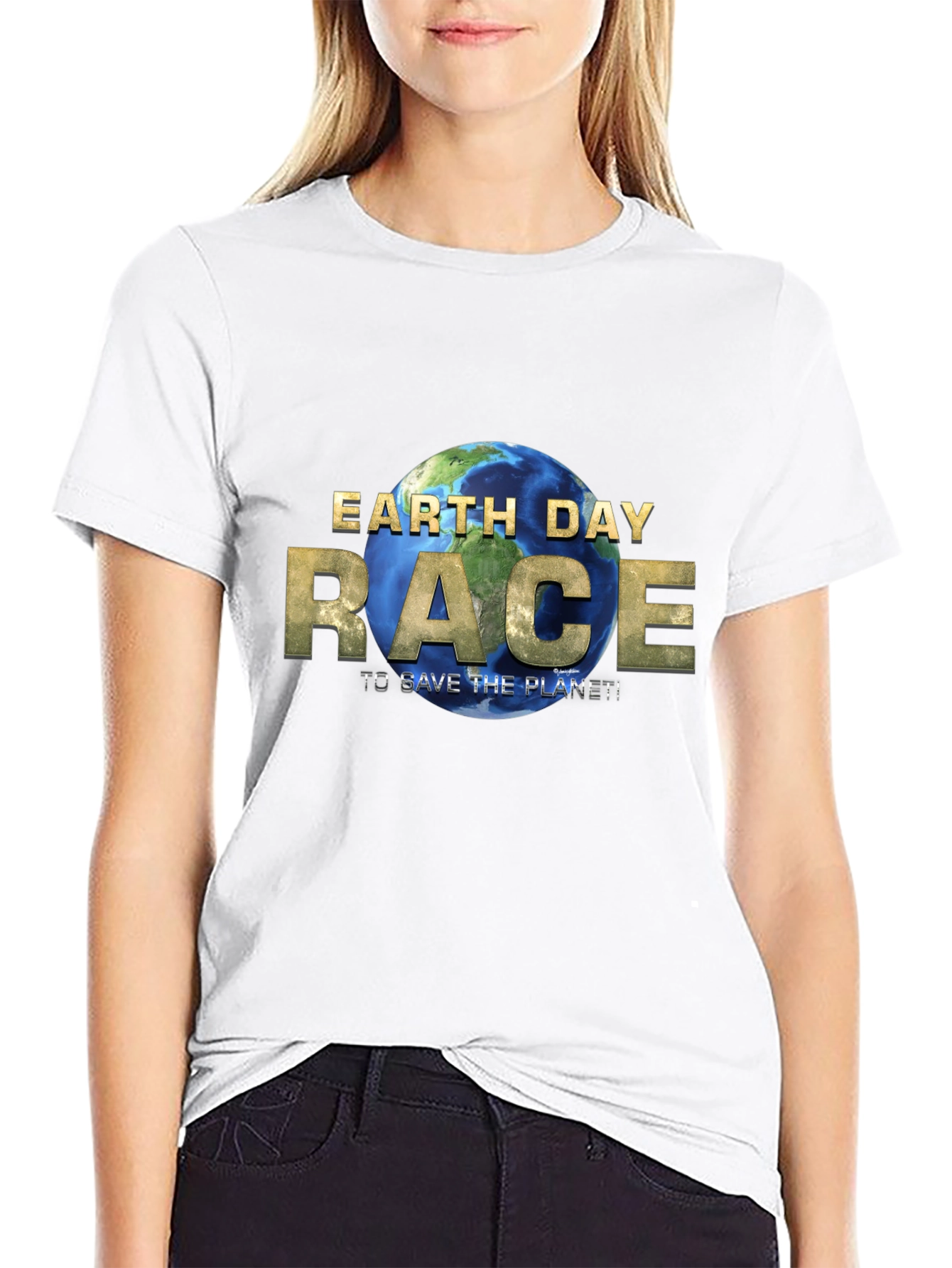 Earth Day Race T-Shirt - Save the Planet!