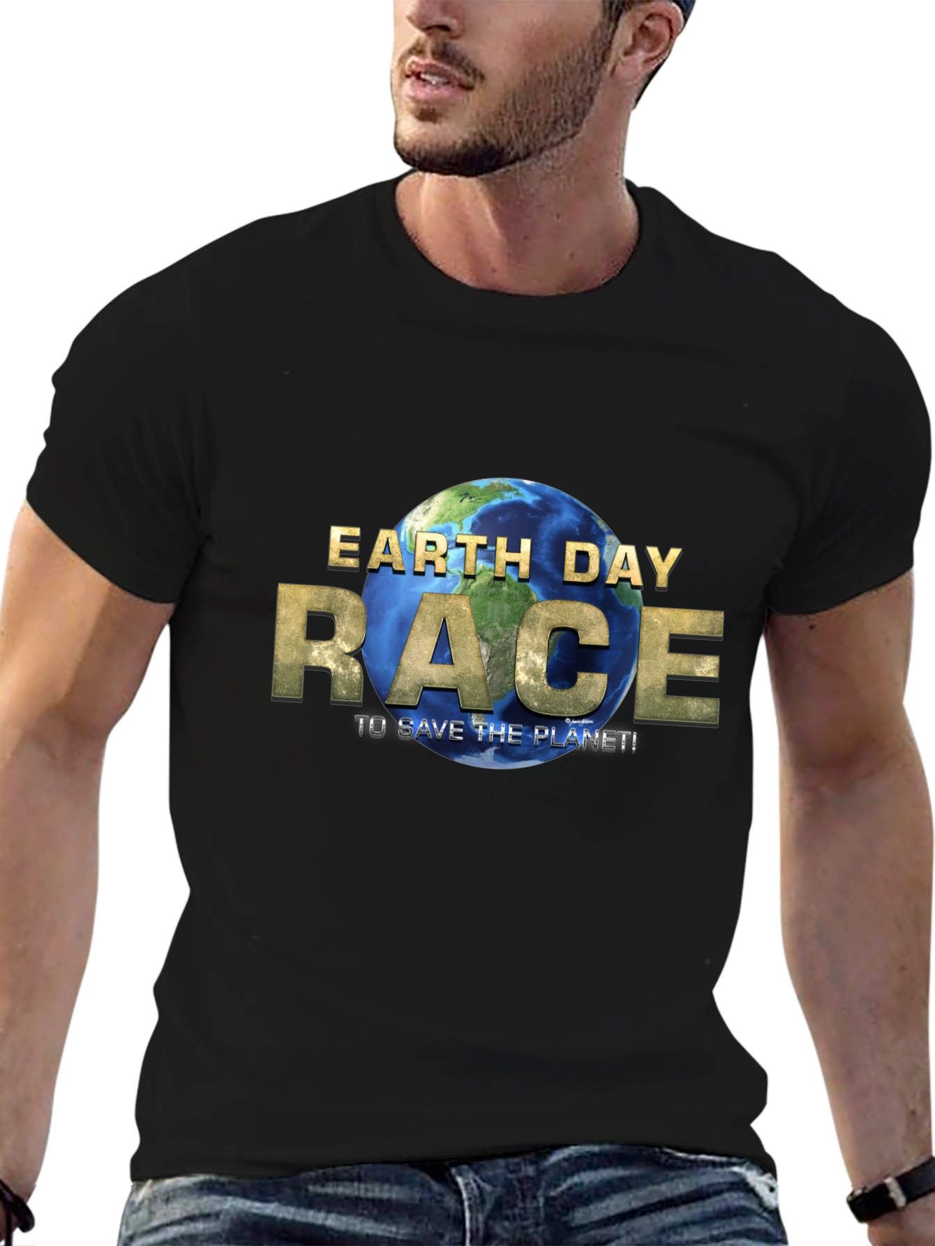 Earth Day Race T-Shirt - Save the Planet!