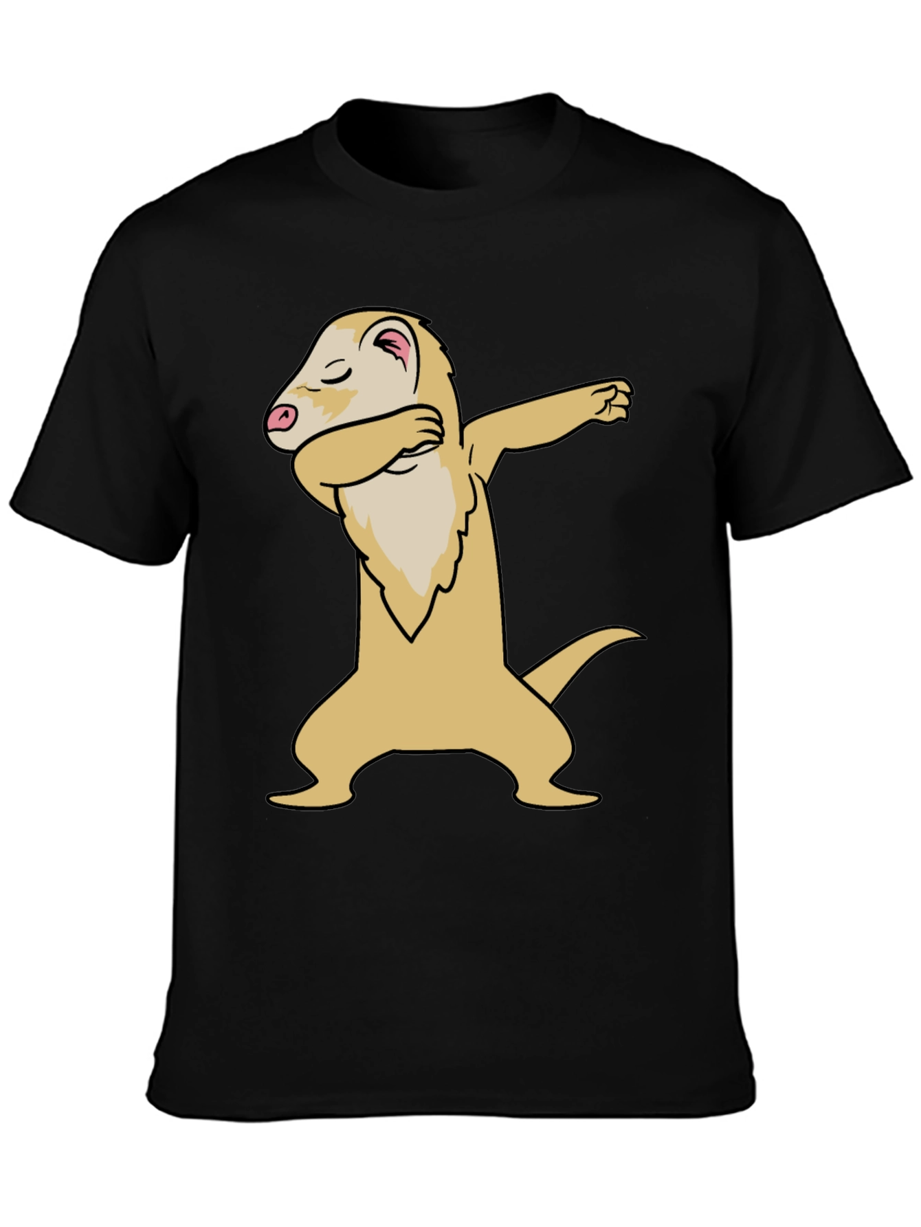 Dabbing Ferret Graphic Tee - Cool Casual Style
