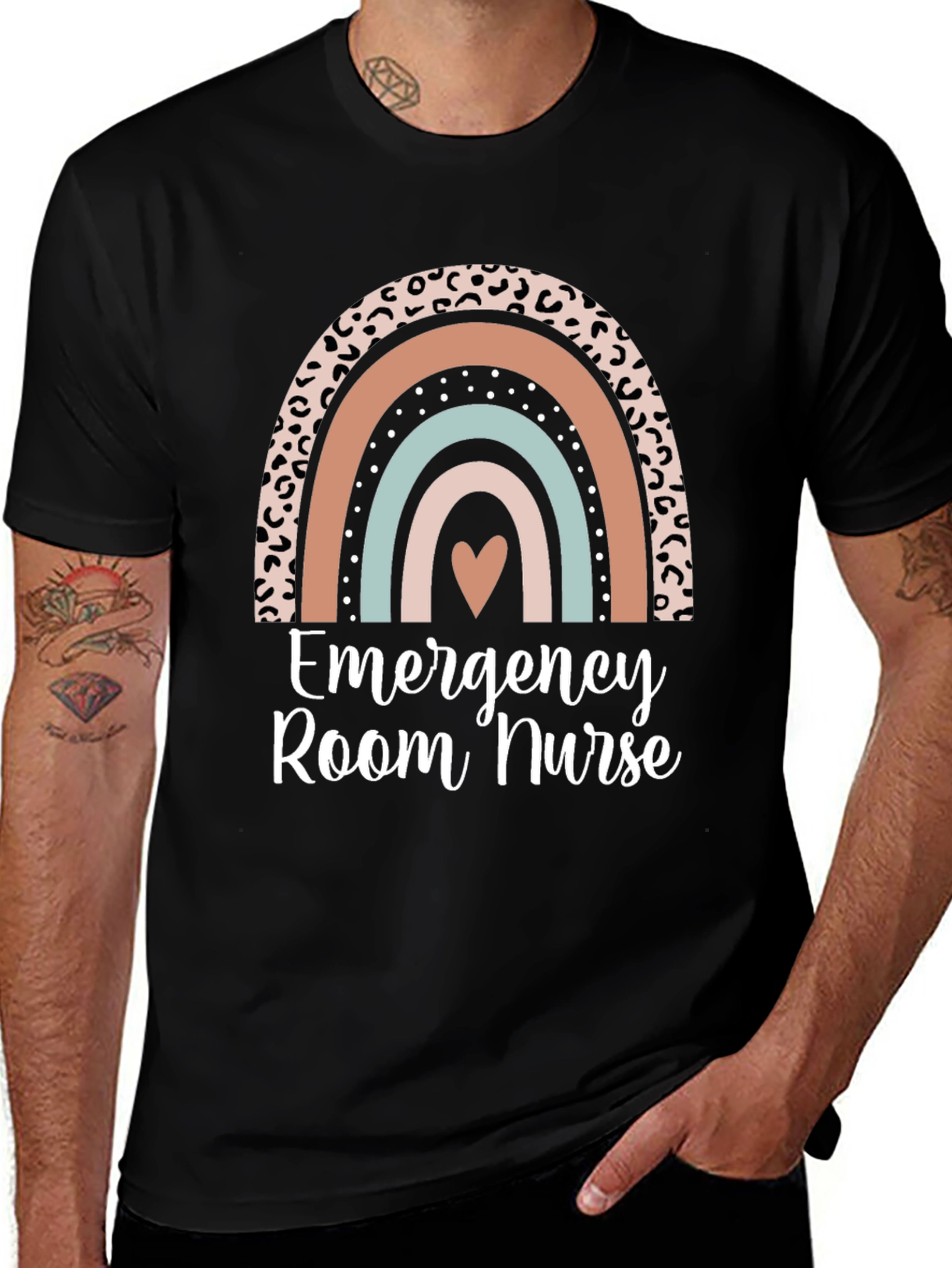 Emergency Room Nurse Rainbow T-Shirt