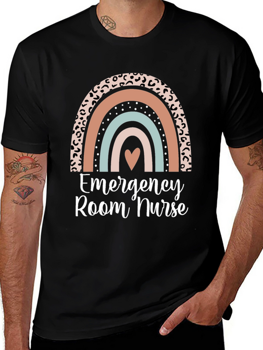 Emergency Room Nurse Rainbow T-Shirt