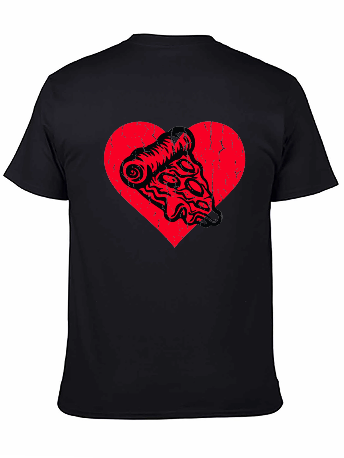 Pizza Heart Graphic Tee - Food Lover Shirt