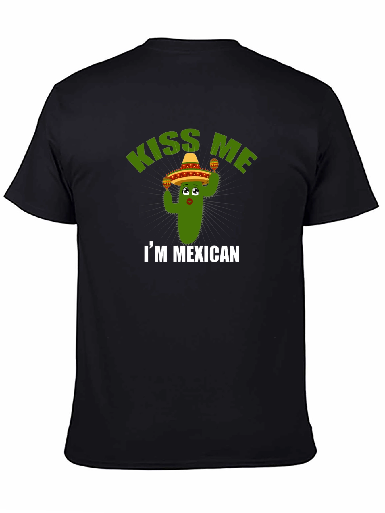Kiss Me Im Mexican T-Shirt - Cactus Sombrero Tee