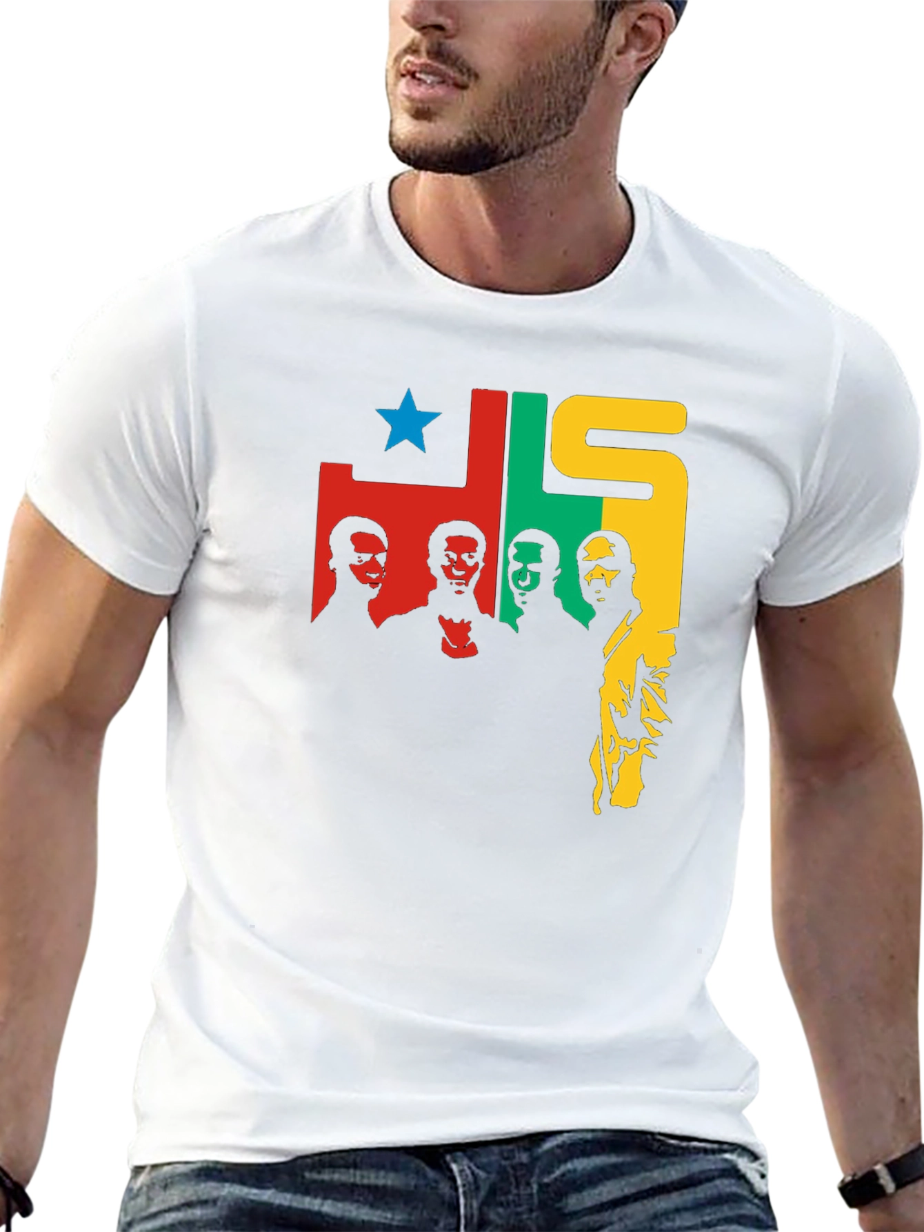 JLS T-Shirt - Black Crew Neck Graphic Tee