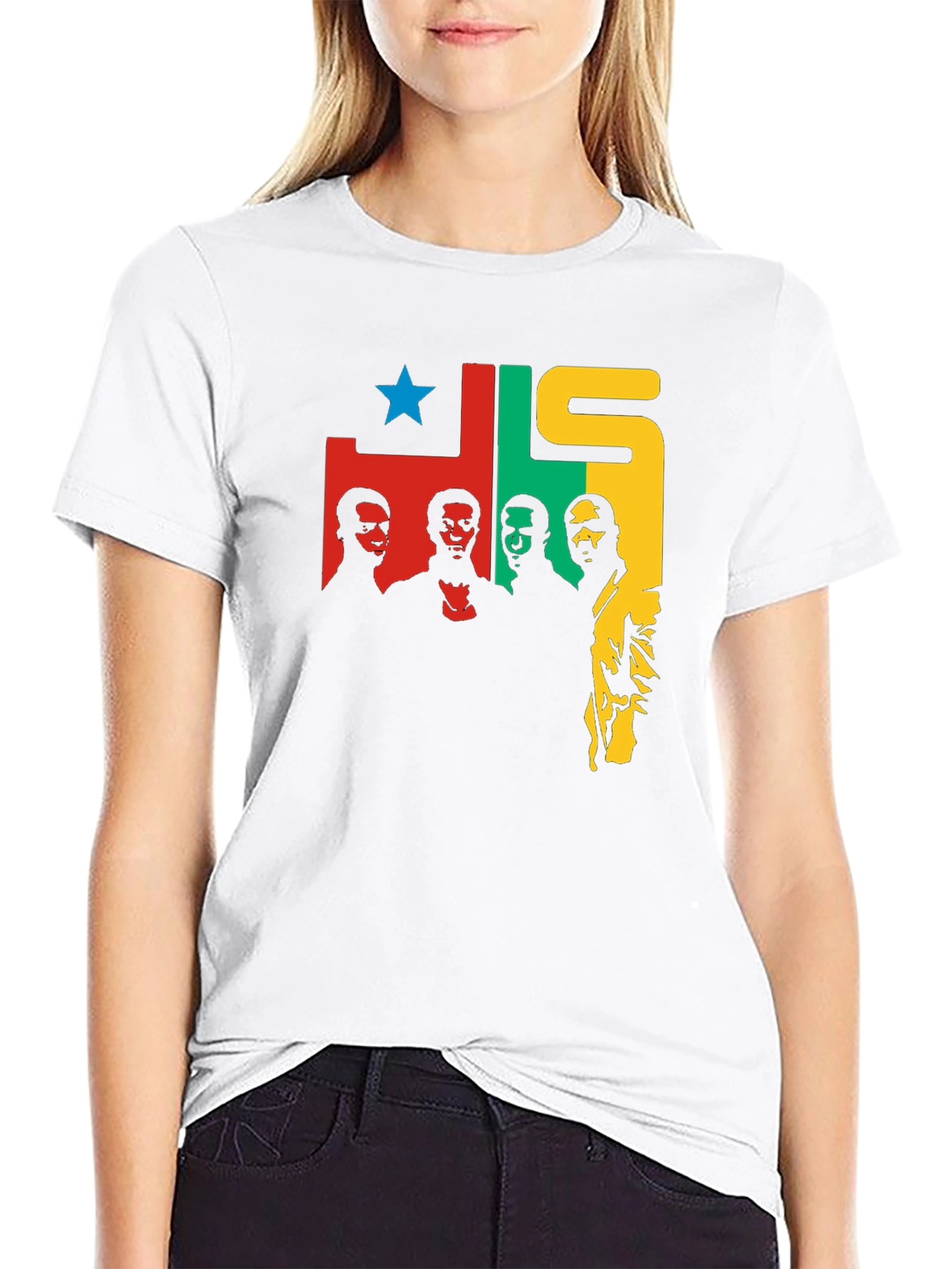 JLS T-Shirt - Black Crew Neck Graphic Tee