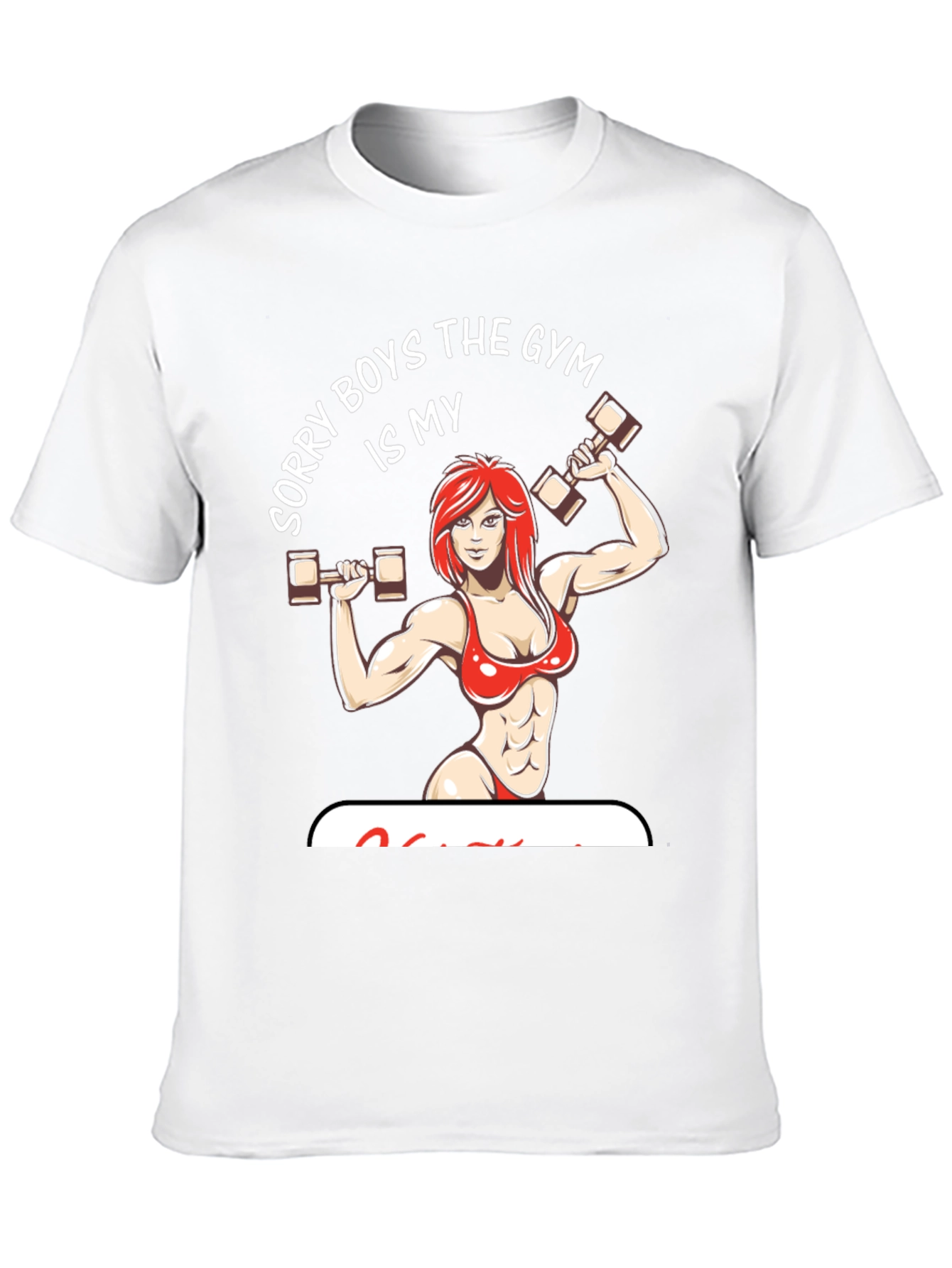 Gym Is My Boyfriend Graphic Tee Shirt