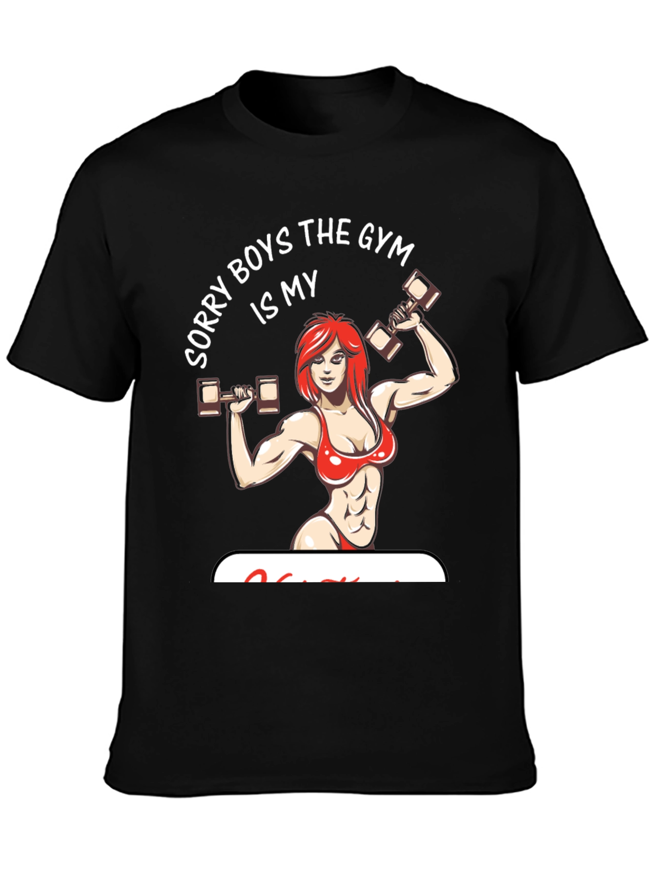 Gym Is My Boyfriend Graphic Tee Shirt