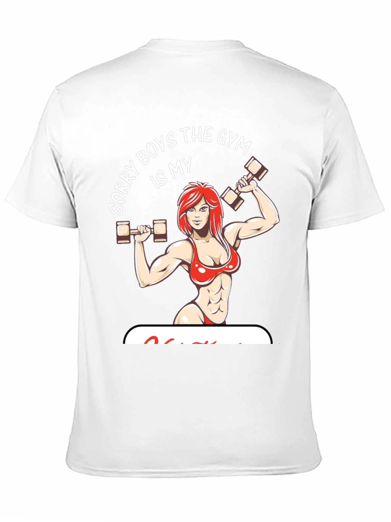 Gym Is My Boyfriend Graphic Tee Shirt