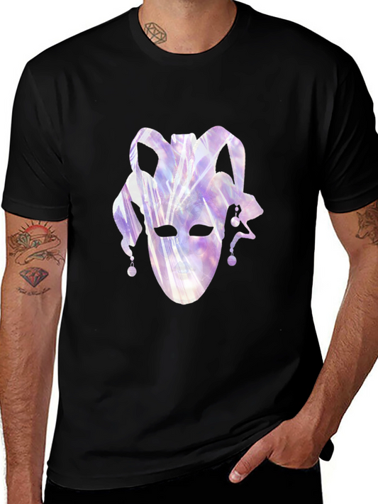 Jester Mask Graphic Black T-Shirt