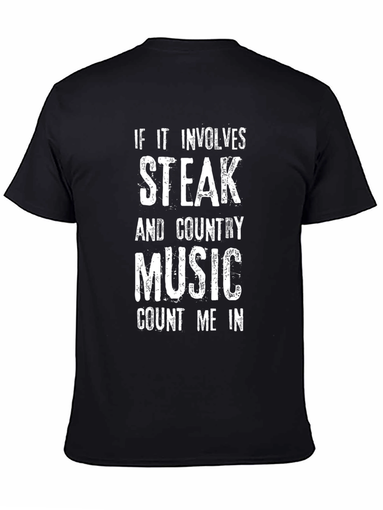 Steak and Country Music T-Shirt - Funny Graphic Tee