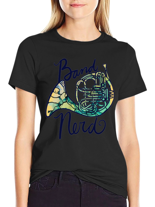Band Nerd French Horn T-Shirt - Music Lovers Tee