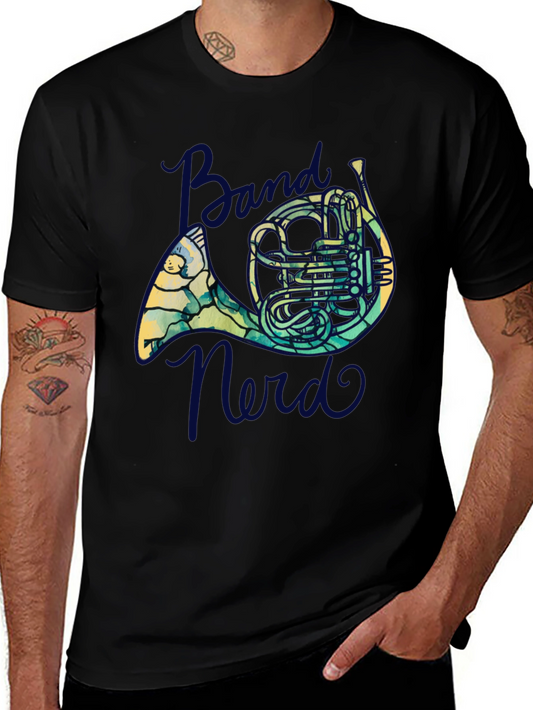 Band Nerd French Horn T-Shirt - Music Lovers Tee