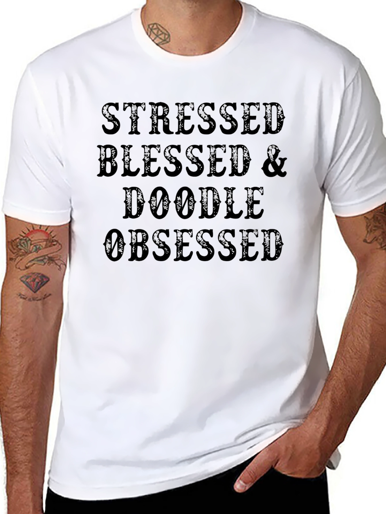 Stressed Blessed & Doodle Obsessed T-Shirt