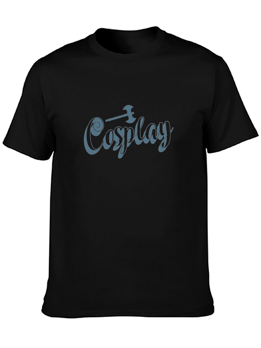Cosplay T-Shirt - Black Tee with Axe Design