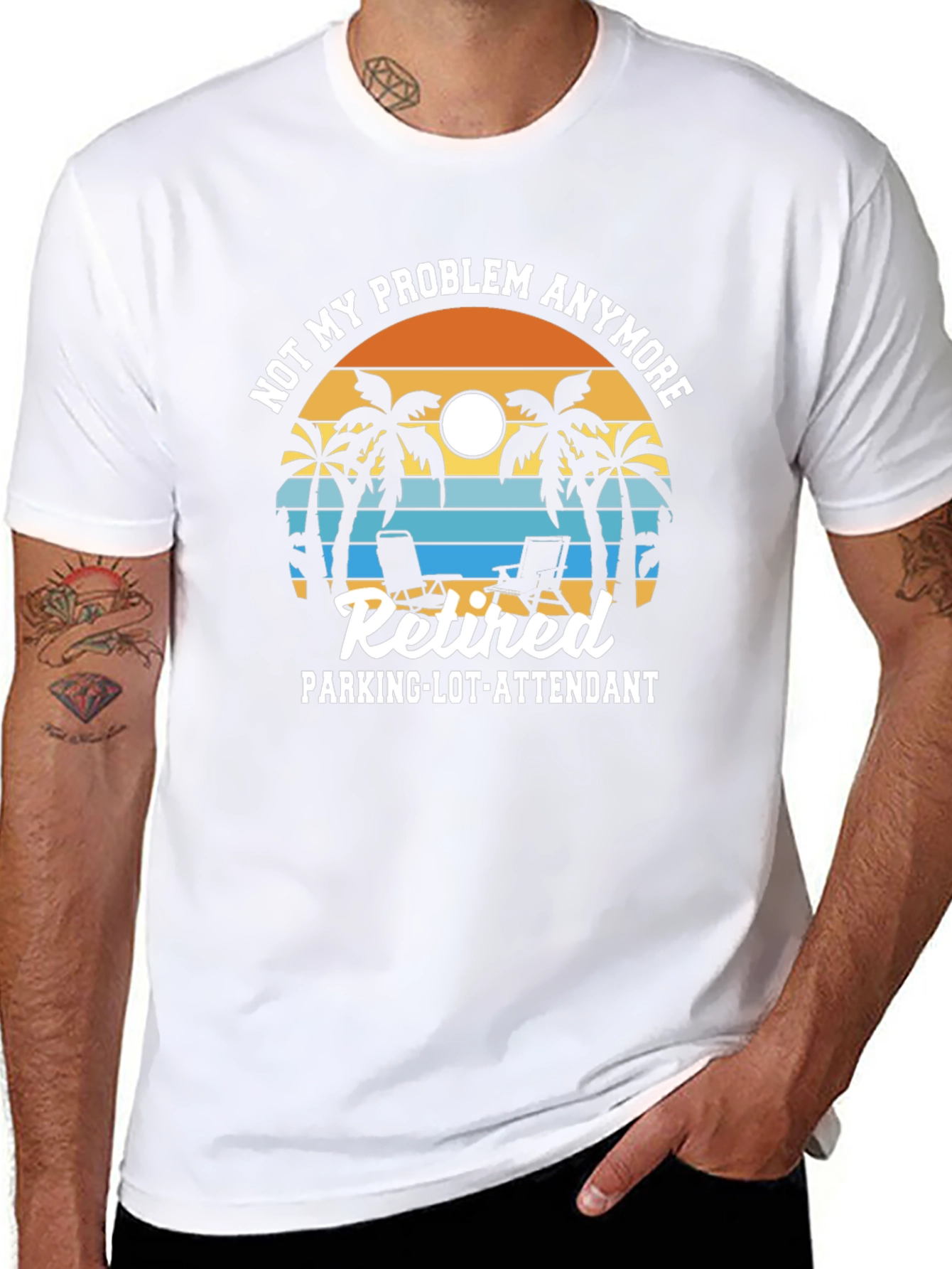 Retired Parking Lot Attendant Graphic T-Shirt