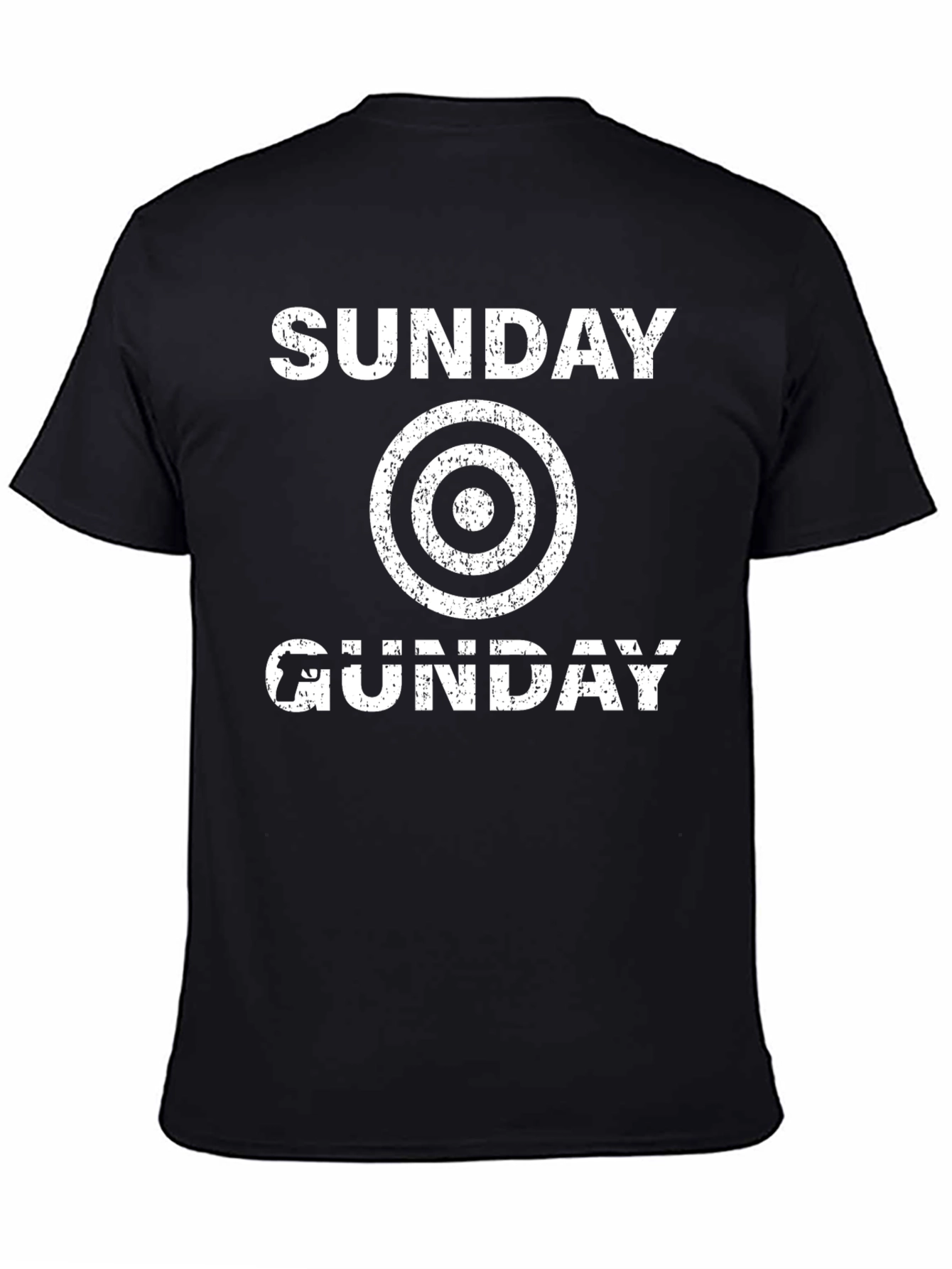 Sunday Gunday T-Shirt - Black Graphic Tee
