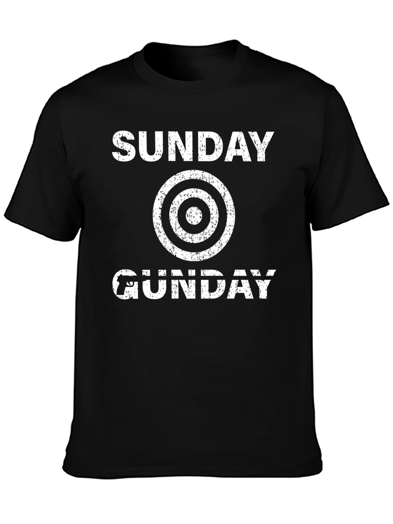 Sunday Gunday T-Shirt - Black Graphic Tee