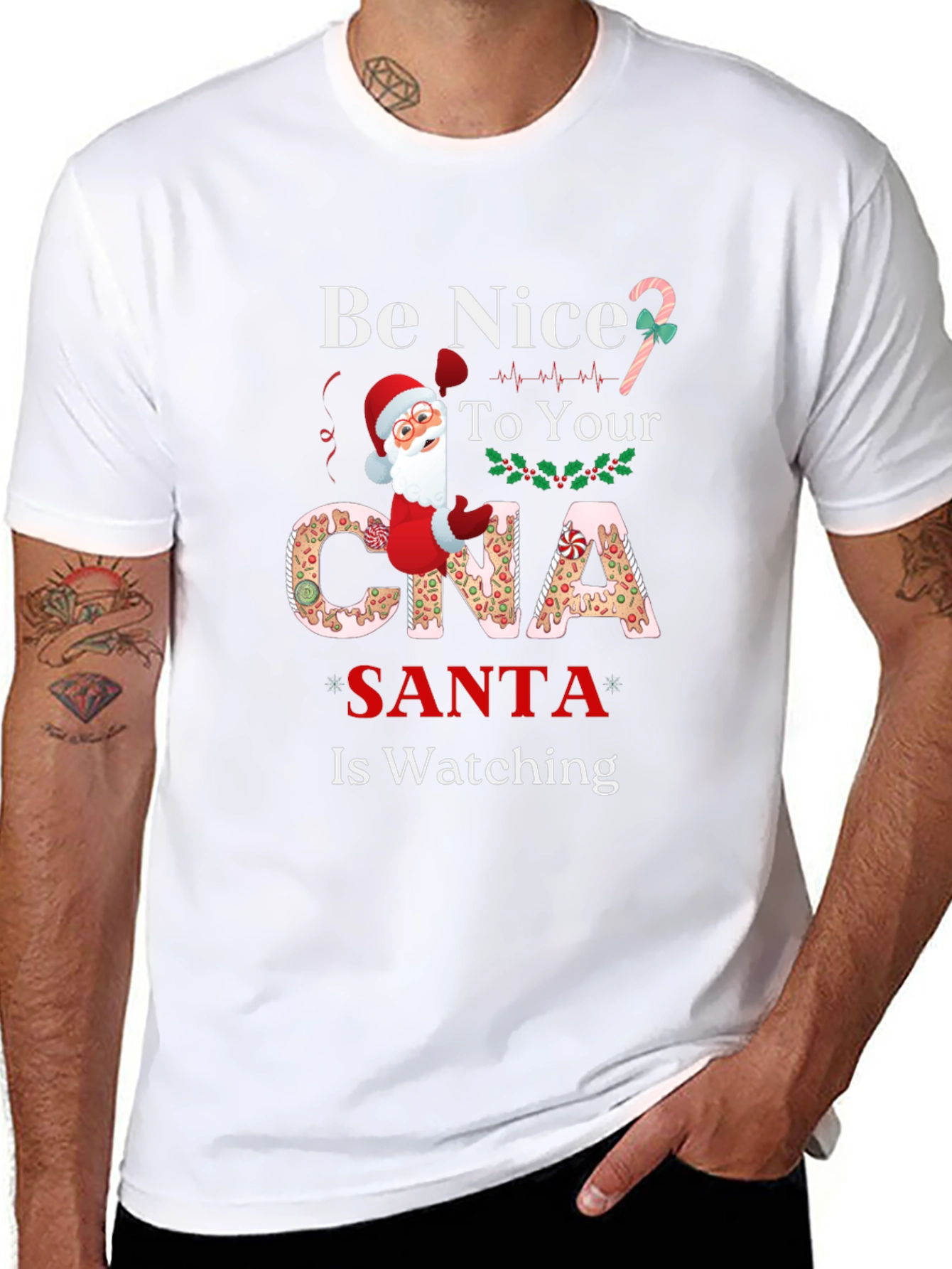 Be Nice to Your CNA Santa is Watching T-Shirt