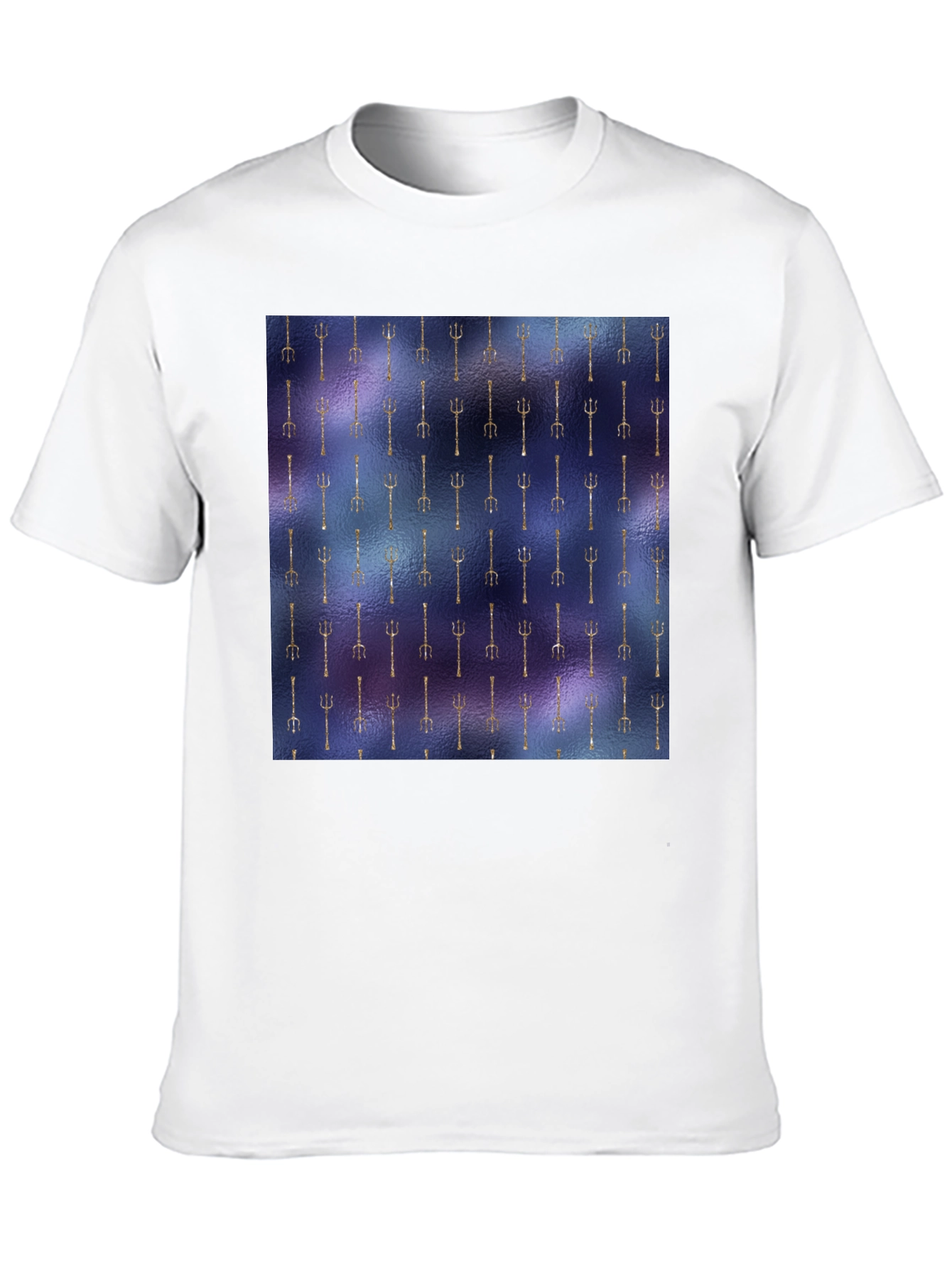 Unique Trident Pattern T-Shirt