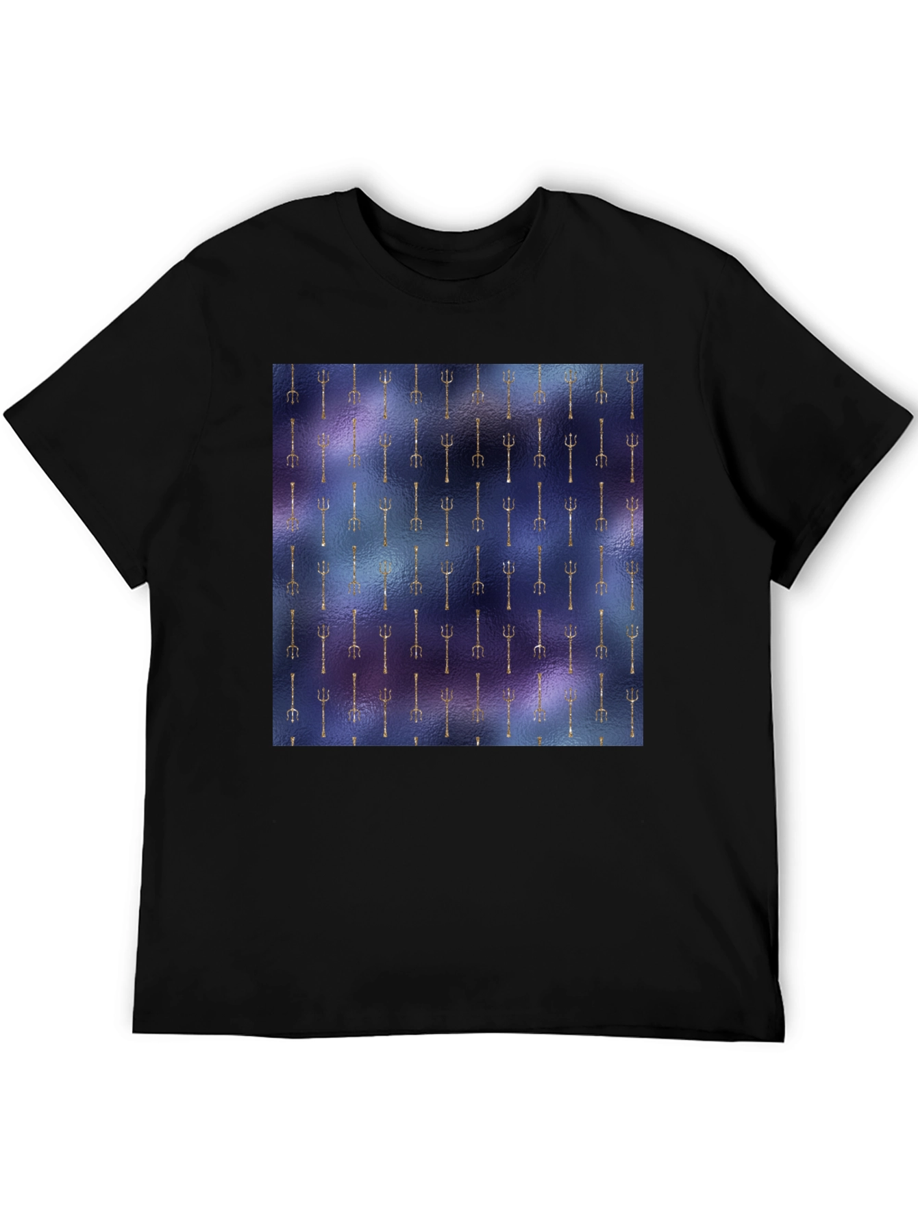 Unique Trident Pattern T-Shirt