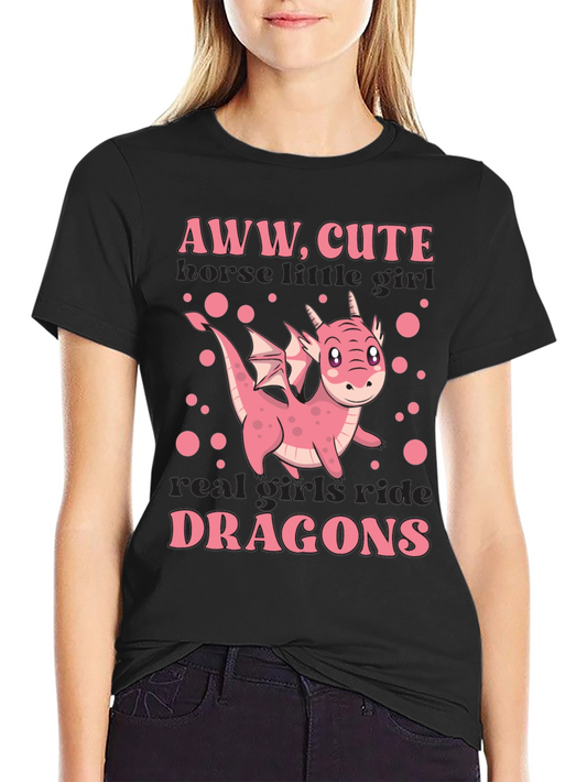 Aww Cute Dragon Girls T-Shirt