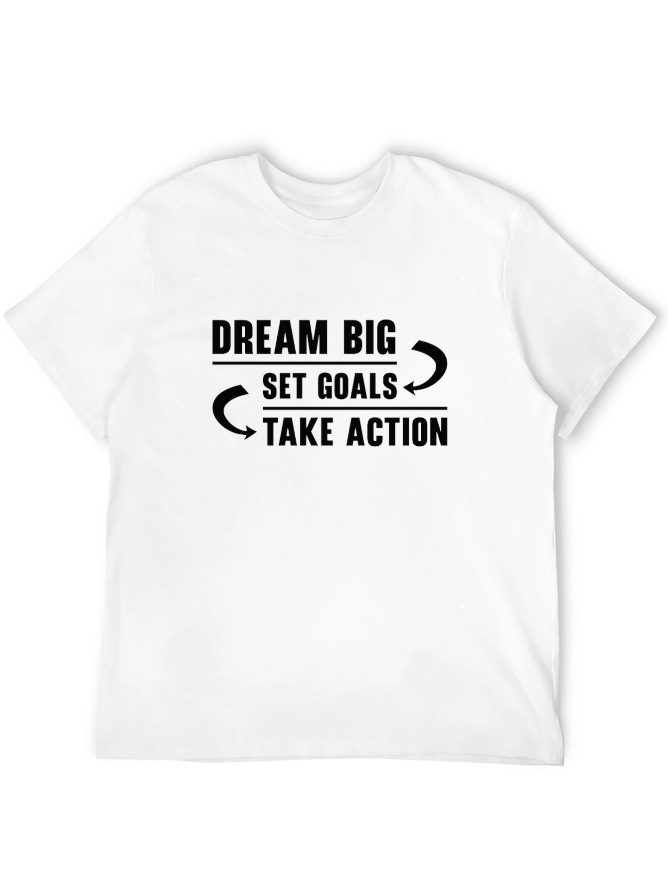 Dream Big Graphic Tee - Motivational Black T-Shirt