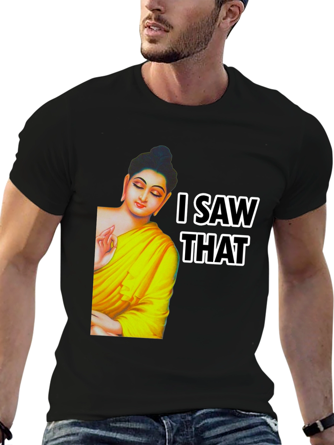 Buddha I Saw That Graphic Print Tee