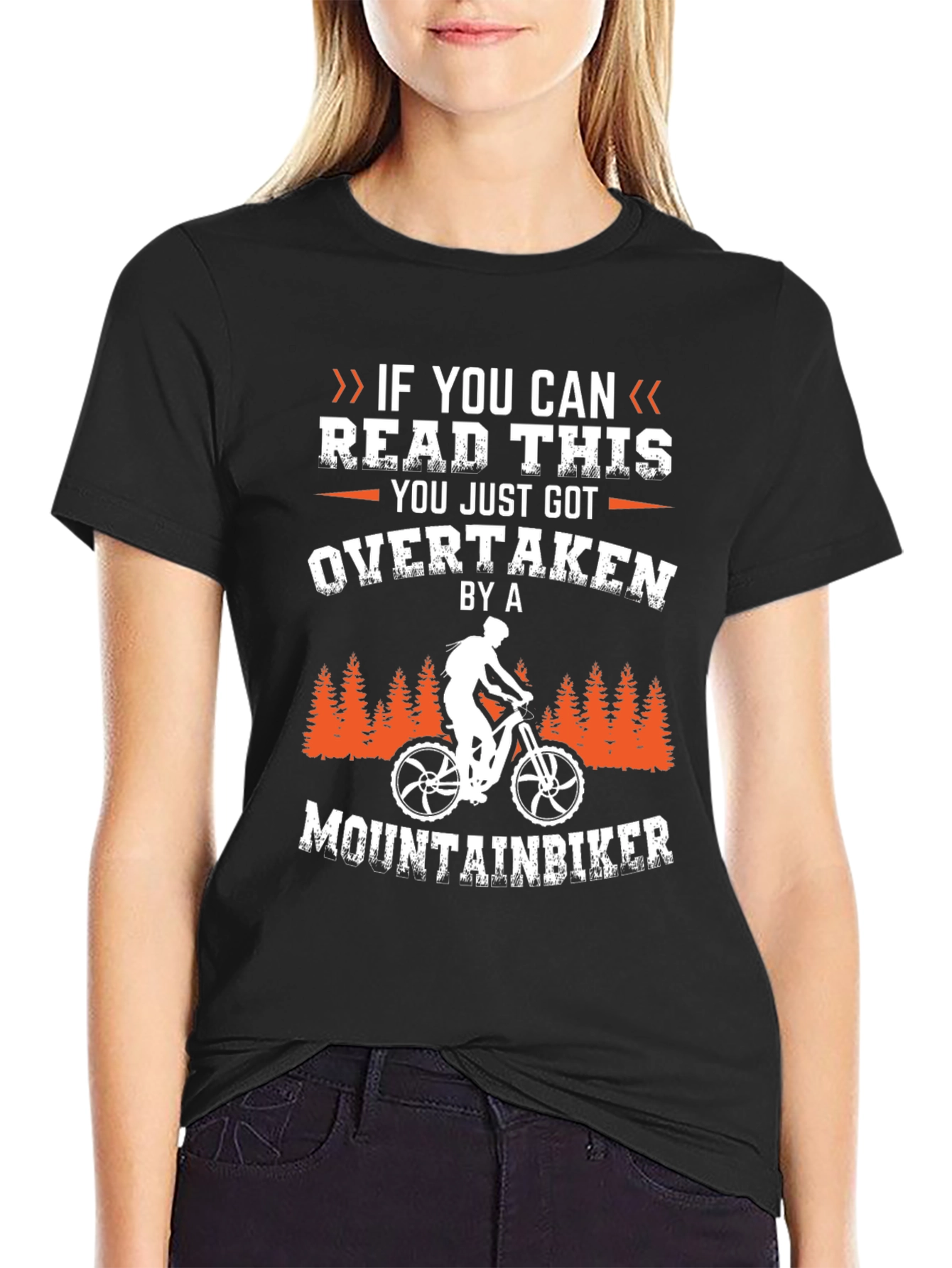 Mountain Biker Overtaken Graphic Tee