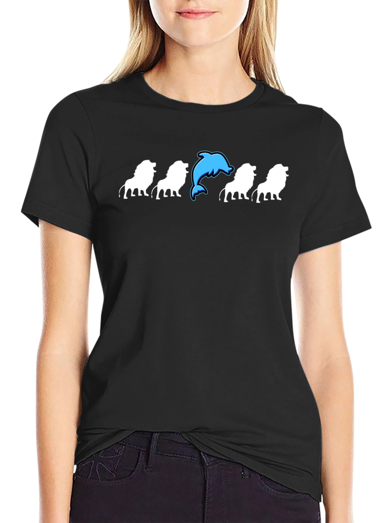 Black Graphic Tee - Be Different Design