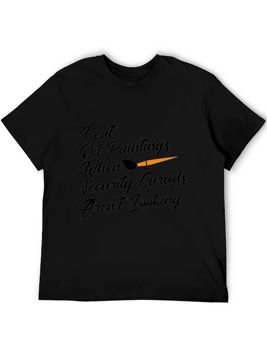 Funny Oil Painting Eater Graphic T-Shirt