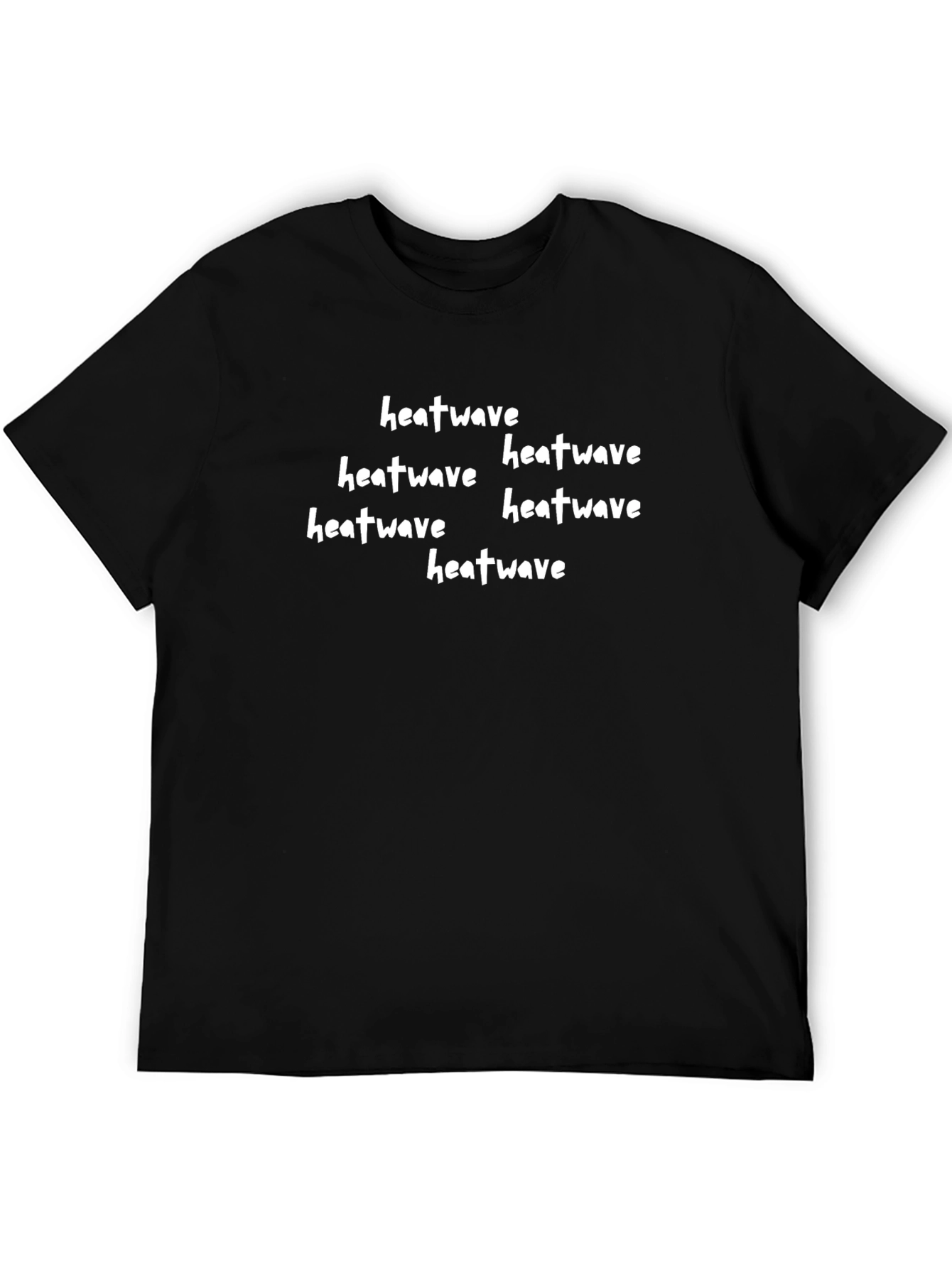 Heatwave Graphic Tee - Black Cotton T-Shirt