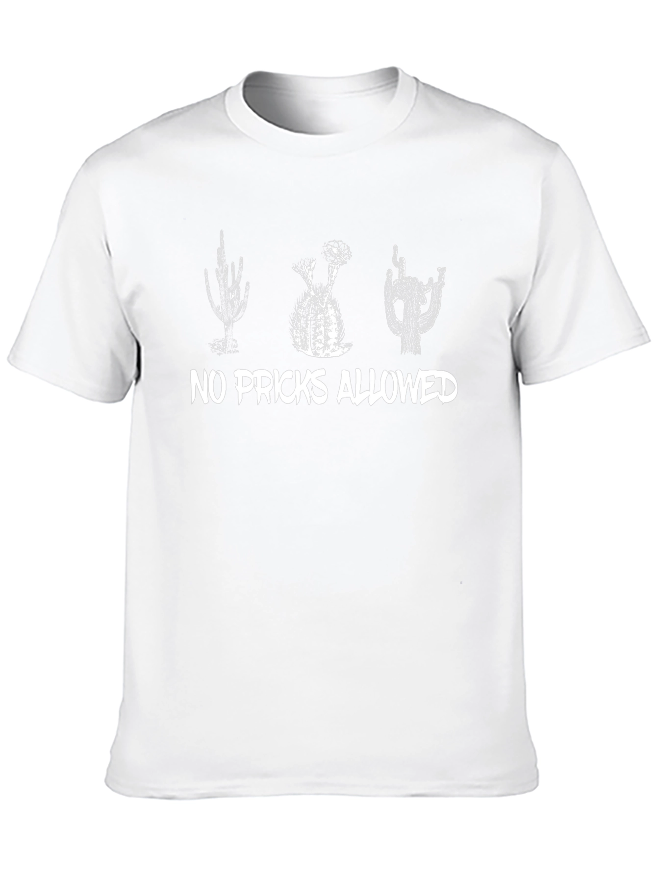 No Pricks Allowed Cactus Graphic T-Shirt