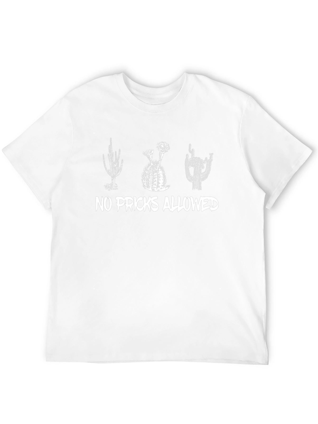 No Pricks Allowed Cactus Graphic T-Shirt