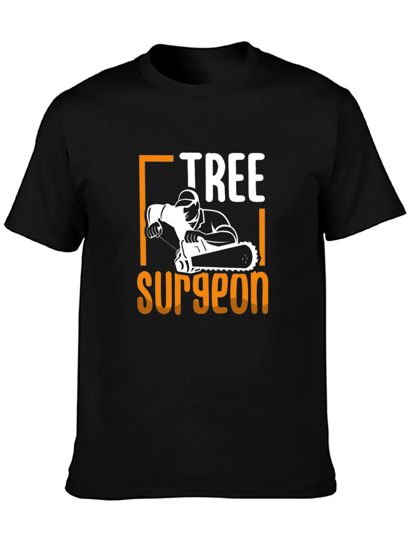 Tree Surgeon Black Cotton T-Shirt
