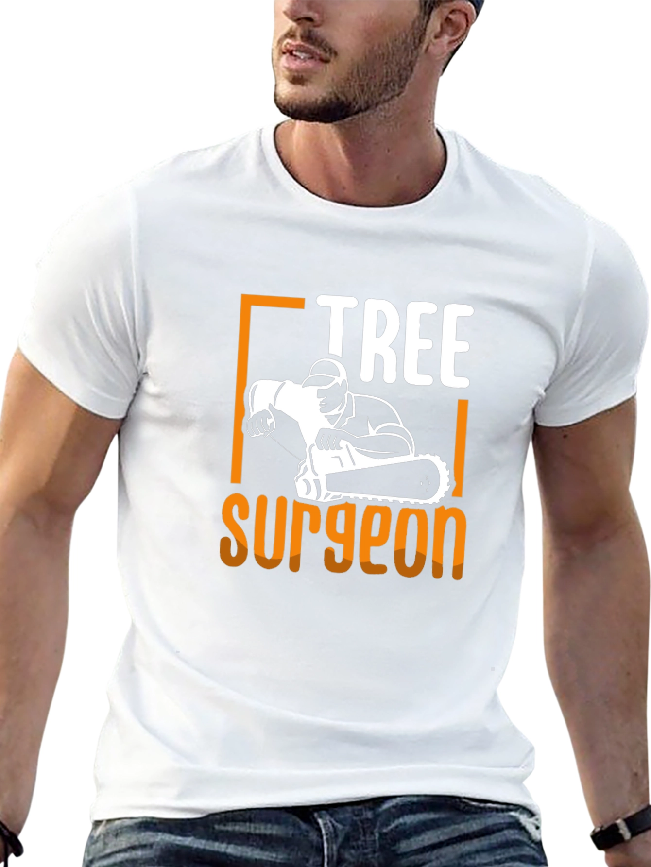 Tree Surgeon Black Cotton T-Shirt