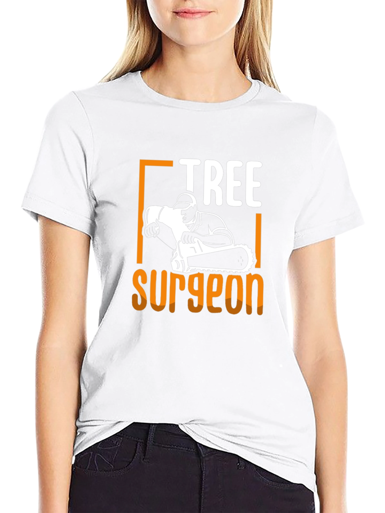 Tree Surgeon Black Cotton T-Shirt